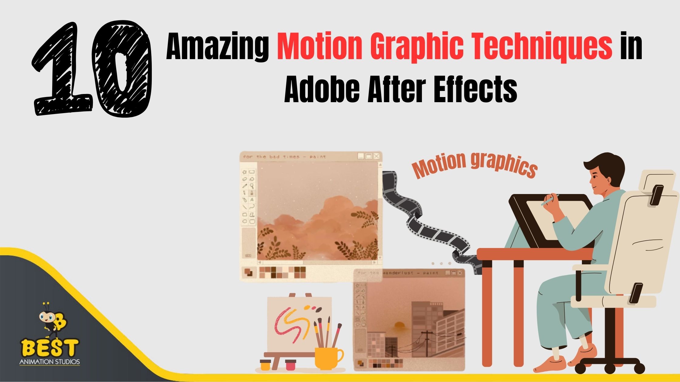 Motion graphic techniques